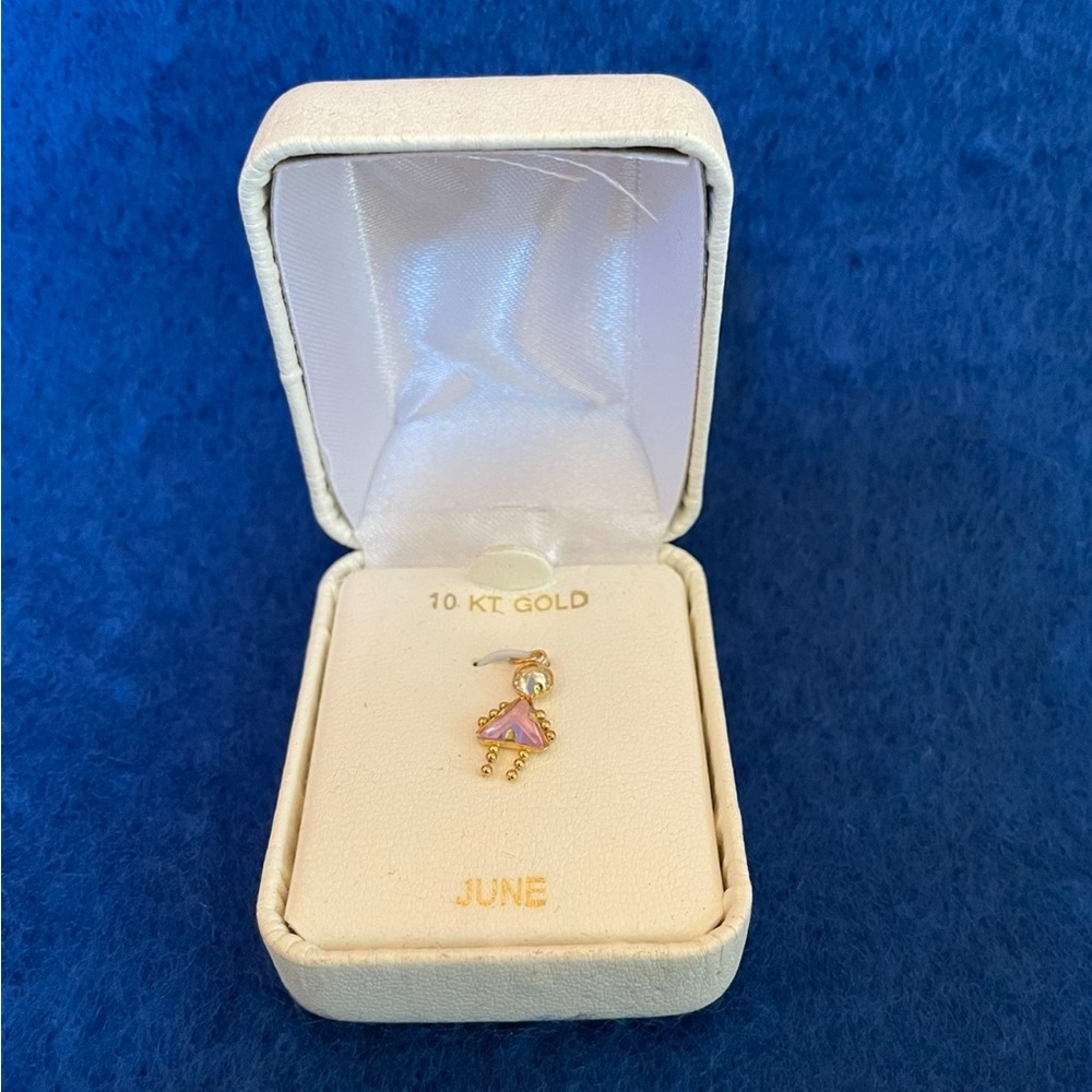 Vintage 10K Girl Charm For Necklace